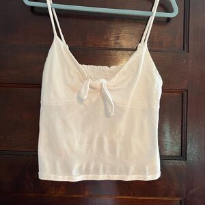 Forever 21 Cream Camisole with Bow Detail